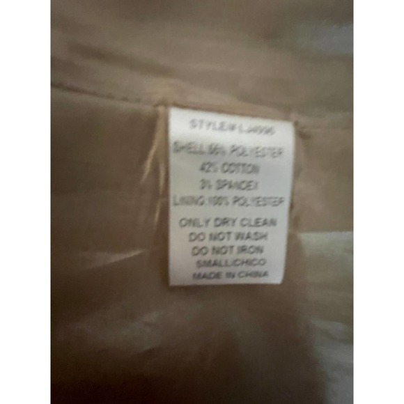 NWT C Luce Womens Double Breasted Ruffle Trench Coat Puff Sleeve Size S Pink - Picture 13 of 13